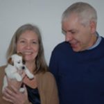Billede af vores hvalpekøbere, Gitte og Claus